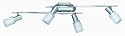 Trio 8701441-07 Energiespar-Balken, Nickel matt, Gl&auml;ser alabasterfarbig