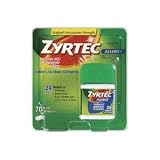 Zyrtec Allergy- 70 Tablets(10mg each)(Exp.Date 4/2012)