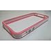 White and Pink Premium Bumper Case for Apple iPhone 4 - AT&T