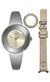 Gucci Steel Polished Bangle Silver Dial Women's watch #YA129503