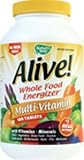 Alive (Iron Free) ( 180 Tabs ) ( Whole Food Energizer! ) Nature's Way