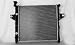 TYC 2262 Jeep Grand Cherokee 1-Row Plastic Aluminum Replacement Radiator