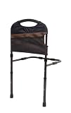 Standers Secure Bed Support Handle With Pocket Organizer, Metallic Black, Universal