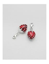 Fruit Colored Enamel Charm In 92.5 Sterling Silver