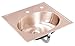 Just Manufacturing - CU-LOLF-17519-3 - Antimicrobial Copper-Nickel Alloy Counter Top Bathroom Sink Without Faucet, 11-3/8 x 15-1/2 Bowl S
