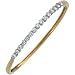 14K Two Tone Gold Diamond Bangle Bracelet