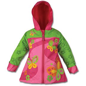 Stephen Joseph Girls Butterfly Rain Coat