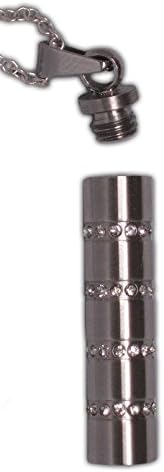 Cherish Cylinder Love Vial Keepsake Memory Pendant (LV1)