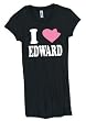 I Heart (Love) Edward Juniors Slim Fit T-Shirt