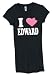 I Heart (Love) Edward Juniors Slim Fit T-Shirt