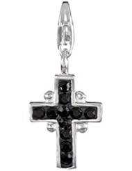 SilveRado(tm) VRB311-0 Verado Bling Holy Spirit Black Bead / Charm