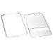 Clear Transparent Rubberized 2 Piece Protective Durable Hard Crystal Case Cover for Verizon NEW HTC Thunderbolt 4G HD ADR6400