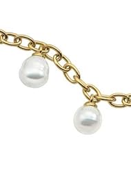 18K Yellow Gold 8 Inch South Sea Cultured Pearl Bracelet