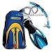 Sporting Goods : U.S. Divers KIDS Lanai LX Mask, Proflex II Jr. Fins, Hydroair II Jr. Snorkel & Pro Bag DELUXE Snorkel Gear