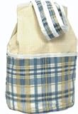 Hoohobbers Designer Backpack Plaid/Gingham Blue