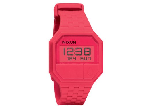Nixon Rubber Re-Run Watch Coral, One Size