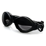Bugeye Goggle, Black Frame, Smoke Lens