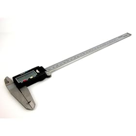 12 "DIGITAL CALIPER w/Extra-Large LCD Screen Instantly Converts SAE&METRIC Stainless Steel