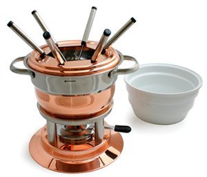 Swissmar 3-in-1 Lausanne 11-pc. Fondue Set- Copper