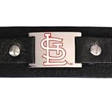 St. Louis Cardinals Italian Leather Cuff Bracelet