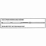 Teleflex SSC12412 Replacement Steering Cable For Rack And Pinion System, Length 12'