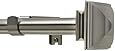 Levolor 43983783 Classic Square Rod Set, 66-to-120-Inch Width, 3/4-Inch Diameter, Satin Nickel