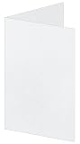 A9 Metallic Invitation Folder Stardream Crystal White (50 Pack)