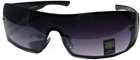 Pugs Oversized Rimless Fashion Designer Sunglasses with Red Carbon Fiber Temples