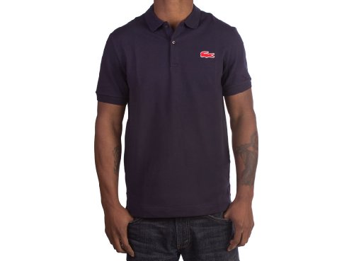 Lacoste L!VE Short Sleeve Stretch Croc Pique Polo Shirt (L)