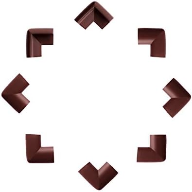 Sutton Premium Child Proofing Corner Guard Lion Heart Corner Guards, Chocolate Brown Cove 16-piece 8-piece Extrs Dense Safe Corner Cushion Value Pack Coffee (8pcs, coffee)