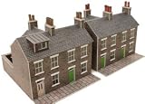 Metcalfe PN104 N Gauge Two Stone Built Terraced Houses - Card Kit