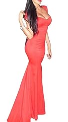 Sexy Scoop Neck Fall Polyester/Spandex Mermaid Cutout Stretchy Floor Length Cap Sleeves Short Sleeves  Dress with a Brush/Sweep Train 