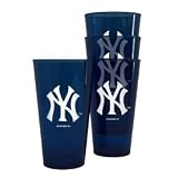 New York Yankees Plastic Pint Glass Set
