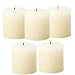 Ivory Vanilla Scented Pillar Candles Set of 5