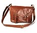 Cosmos ® Brown Genuine Leather Classic Vintage Casual Shoulder Camera Bag for Canon Nikon Sony Olympus Kodak Panasonic Fuji Digital Cameras DSLR + Cosmos Cable Tie