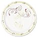 Solo MP6-J8001 Symphony Design Medium Weight Clay-Coated Paper Dinnerware Deep Well Plate 6" Diameter Case of 1000