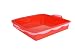 SiliconeZone New Wave Square Cake Pan, Red / Pink