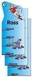 from Personalised Childrens Products Personalised Childrens Footballer 3 Height Chart