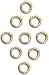 4mm Open Brass Jump Rings 21g. Q.100