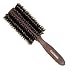 業務用ヘアブラシ アレキ ロールブラシ 猪毛 ローズウッド: 寸法-210mm 約63φ 柄-ローズウッド 毛-猪毛100% 毛-14行