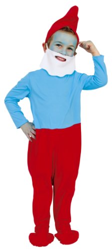 Hilmar Krautwurst Cesar C136-002 - Papa Schlumpf Gr&ouml;&szlig;e 104 (Gr&ouml;&szlig;eninformation auf Verpackung: 3/5 years, T 1, 104 cm)