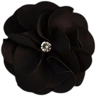Ruby Satin Flower Hair Clip