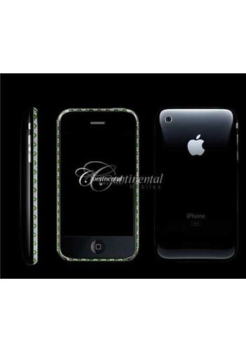 iPhone 3G 16GB Black - Emeralds and Diamonds Luxury Mobile Phone