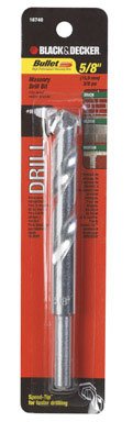 Black & Decker Accessories #16740 5/8x6 Bullet Mason Bit
