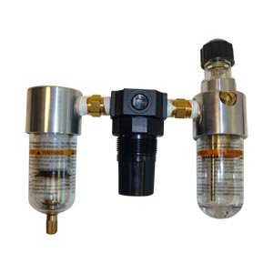 Interstate Pneumatics WC1031G 1/4 Inch Mini W/Poly Bowl Filter/Regulator/Lubricator - Integral Combo