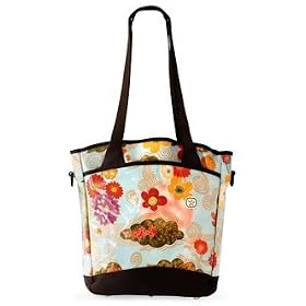 Fleurville Sling Tote Diaper Bag In Floral Sky by Fleurville Inc.