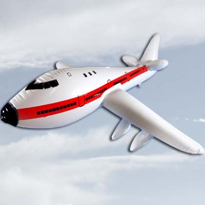 747 Inflatable Jet Airplane Over 2 Feet ( White )