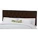 Tufted Headboard in Velvet Chocolate Size: California King