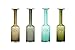 CASAMOTION Flake Hand Blown Art Glass Vase, Gift Boxed, Turquoise, 14 Inch
