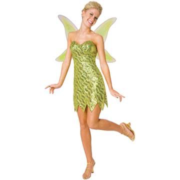 Sequin Deluxe Tinkerbell Adult Costume